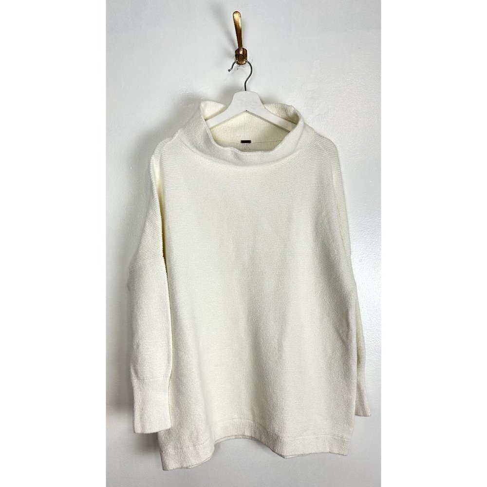 FREE PEOPLE Ottoman Slouchy Tunic Sweater Dress in Ivory Size Large - Picture 6 of 16